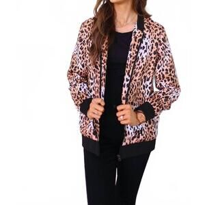 NEW JESS LEA charlie bomber jacket in brown